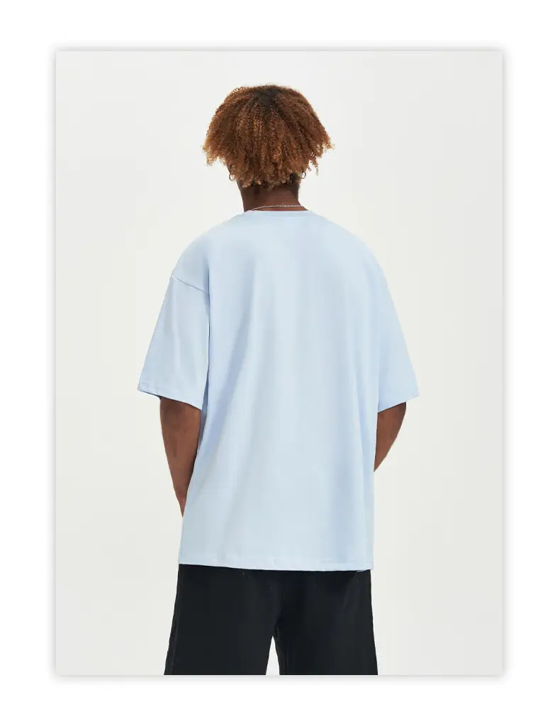 Men Green Cotton Round Neck T-Shirt 240G — feature 36