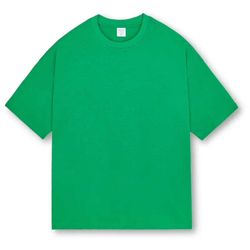 Men Green Cotton Round Neck T-Shirt 240G