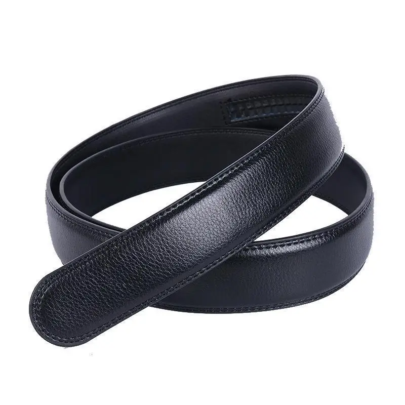 Men's Black Leather Automatic Buckle Belt - Image 10