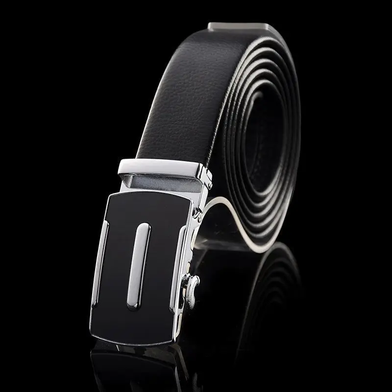 Men's Black Leather Belt with Rose Gold buckle - Image 9