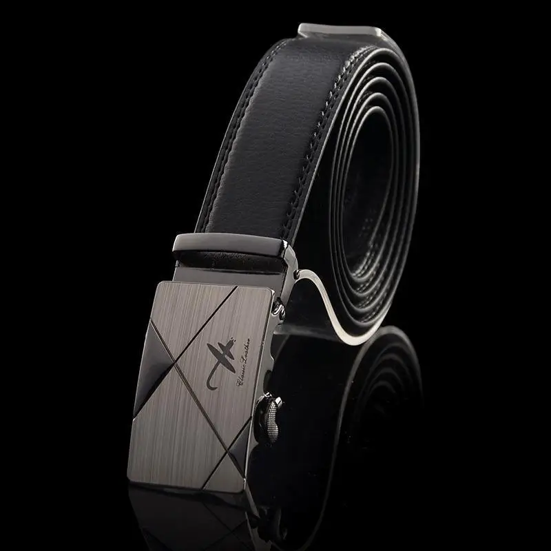Men's Black Automatic Buckle Belt Business Casual Wear - Image 8