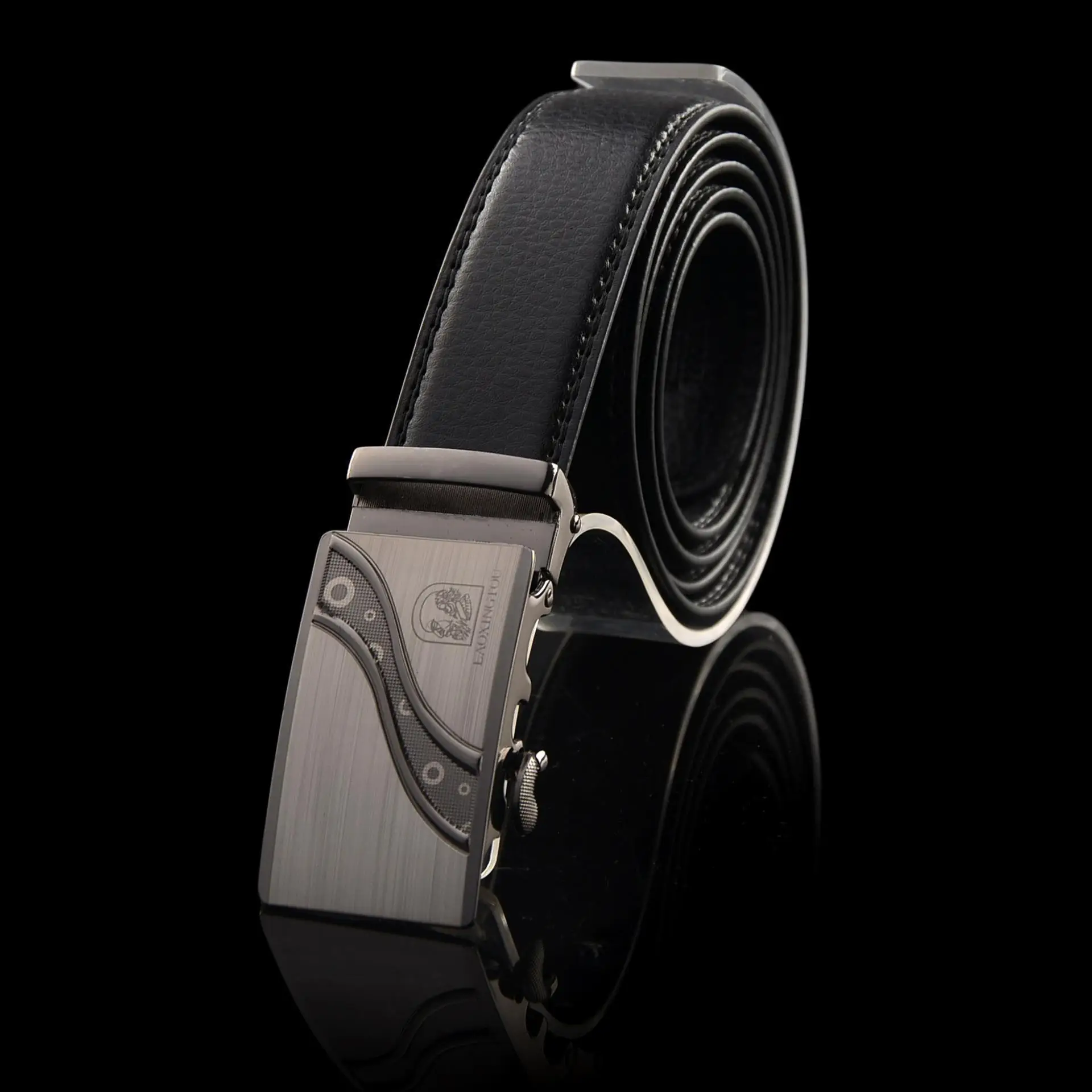 Men's Black Automatic Buckle Belt Business Casual Wear - Image 5