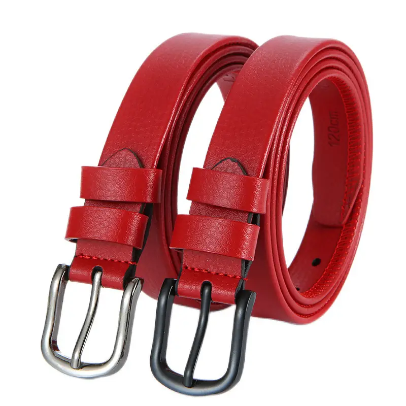 Men's Leather Belt with Automatic Buckle & Rose Gold Finish - Image 40