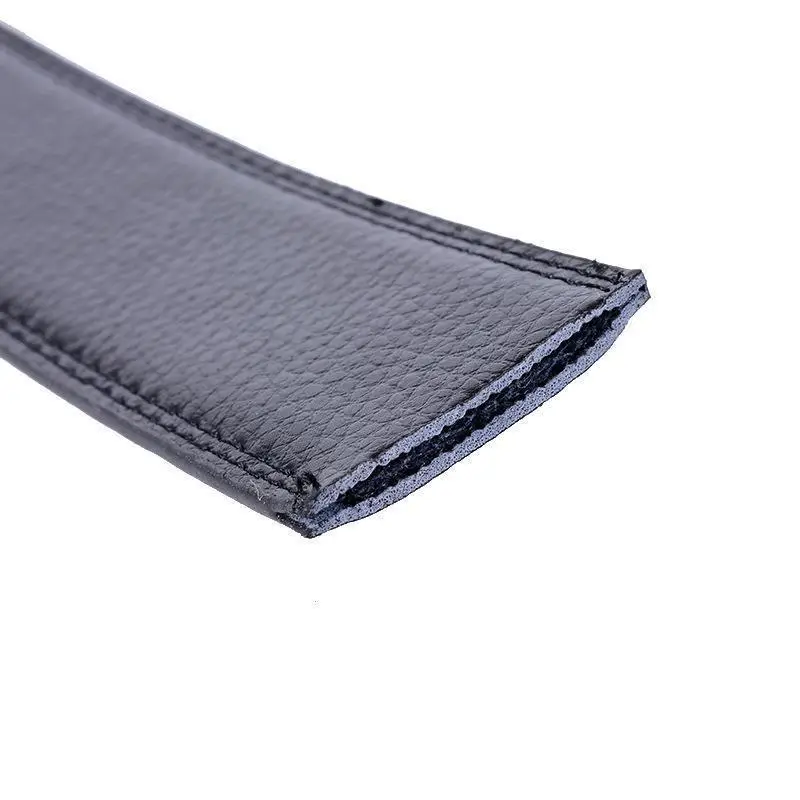 Men's Black Leather Belt with Automatic Buckle - Image 10