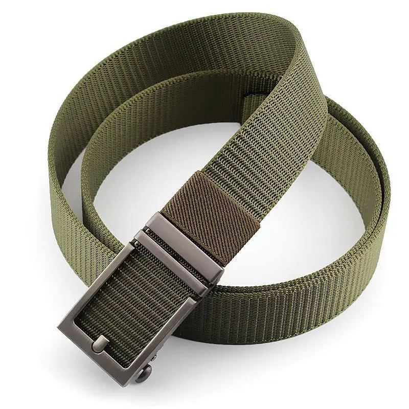 Men's Navy Blue Nylon Tactical Belt with Automatic Buckle - Image 10