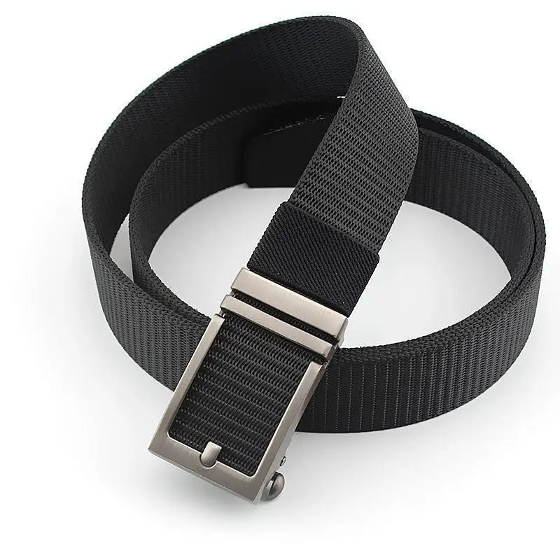 Men's Navy Blue Nylon Tactical Belt with Automatic Buckle