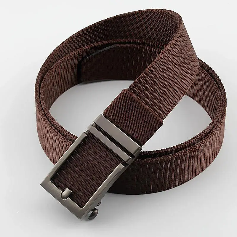 Men's Navy Blue Nylon Tactical Belt with Automatic Buckle - Image 2