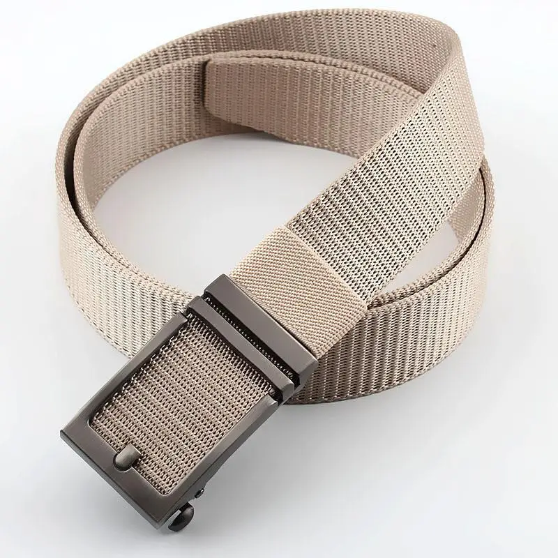Men's Navy Blue Nylon Tactical Belt with Automatic Buckle - Image 6