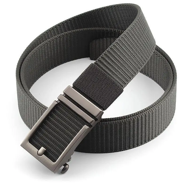 Men's Navy Blue Nylon Tactical Belt with Automatic Buckle - Image 7