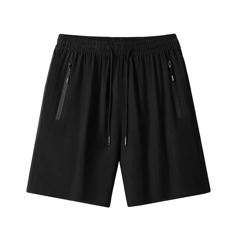 Men Black Printed Shorts Large 2305 - Image 2