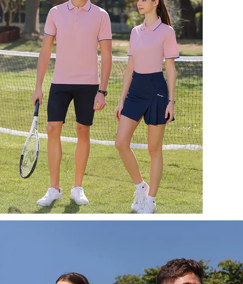 Men Grey Polo Shirt 100% Cotton Summer Ice Silk — feature 23