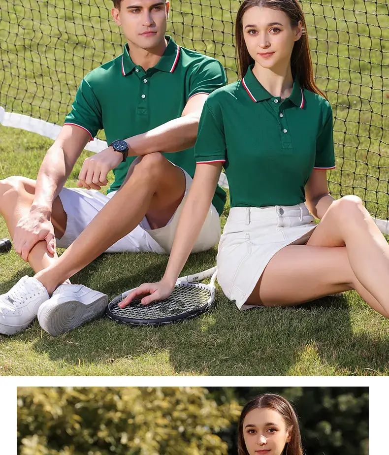 Men Grey Polo Shirt 100% Cotton Summer Ice Silk — feature 26
