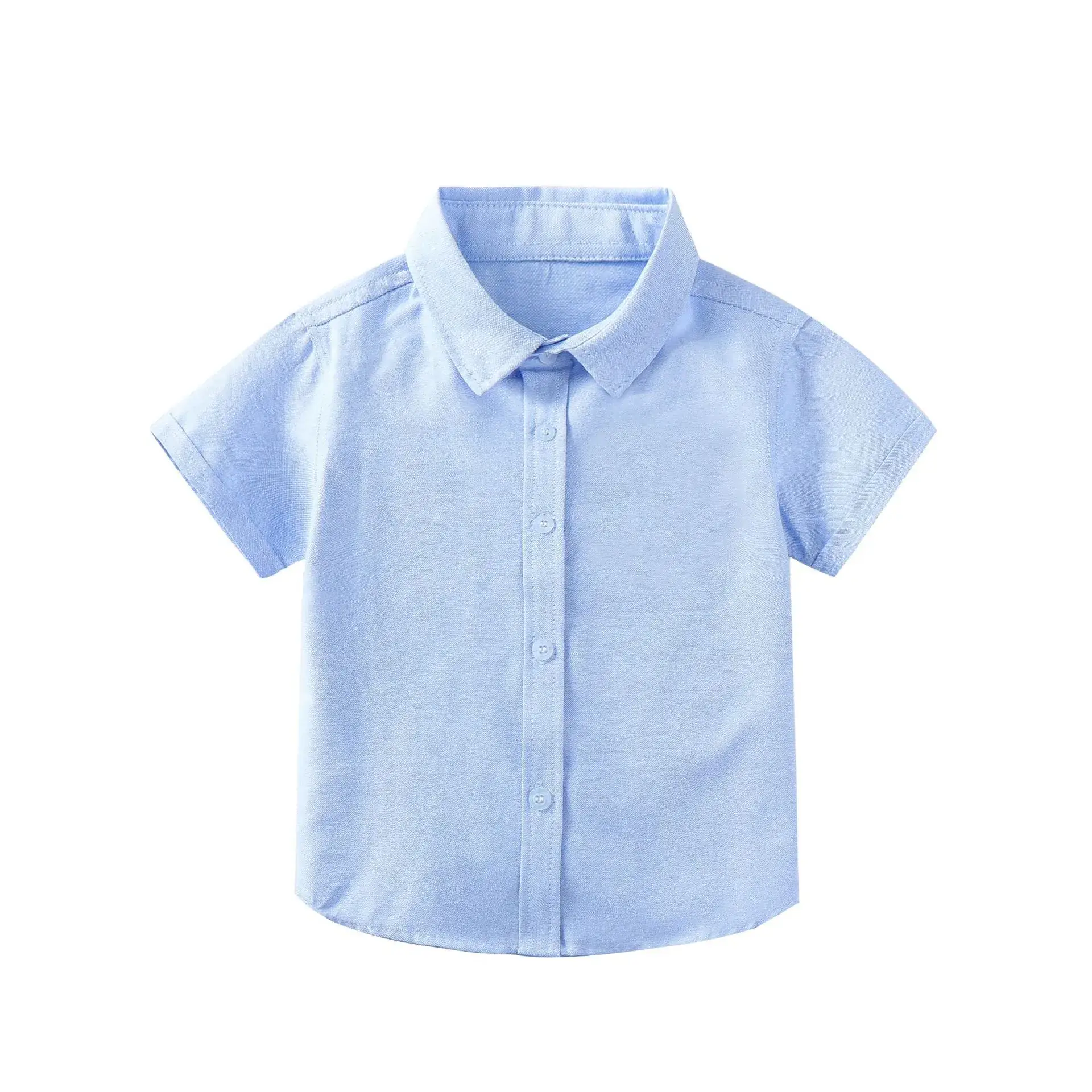 Children's Blue Short Sleeve Shirt Small Medium with Bow Tie - Image 13