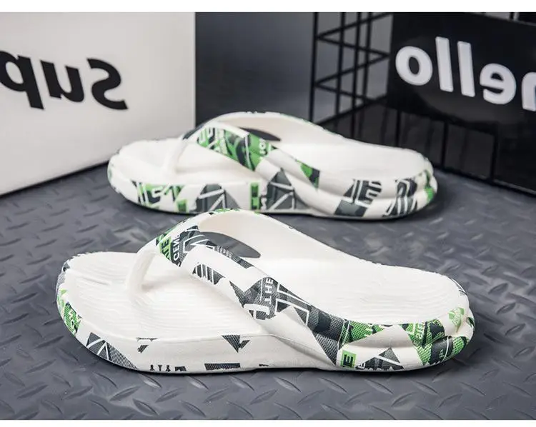 Men's Camo Printed Flip Flops Summer Beach Wear — feature 19