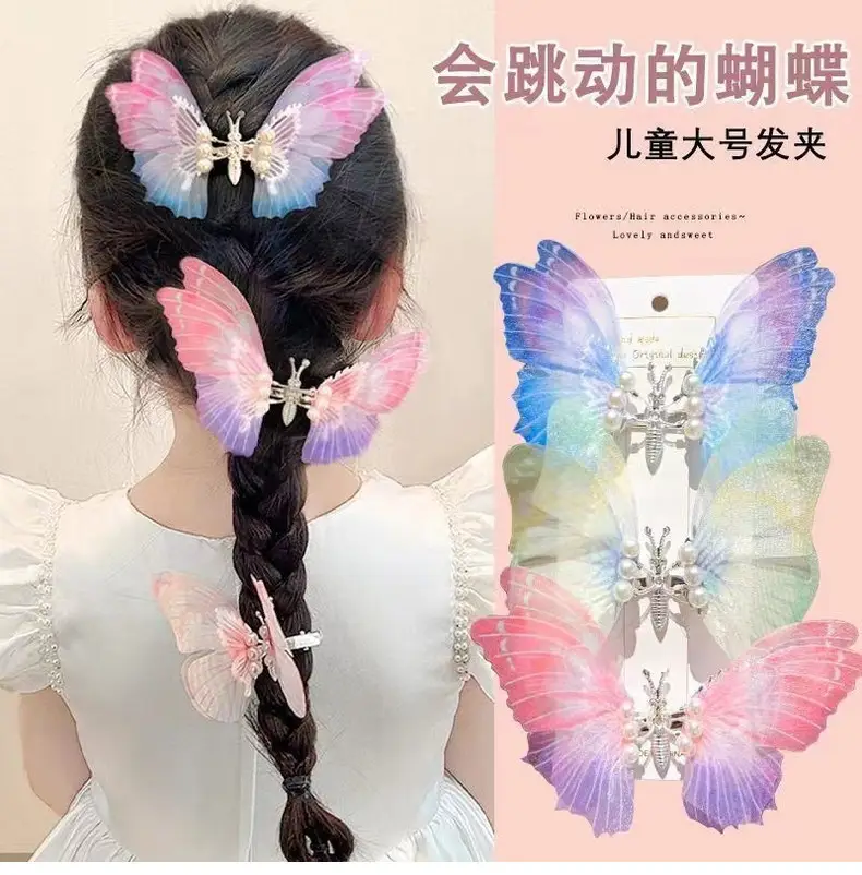 Fairy Gradient Butterfly Hairpin for Girls — feature 3