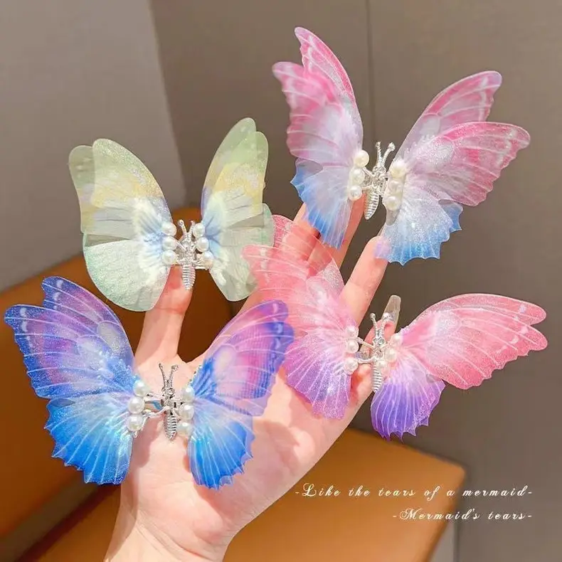 Fairy Gradient Butterfly Hairpin for Girls — feature 8