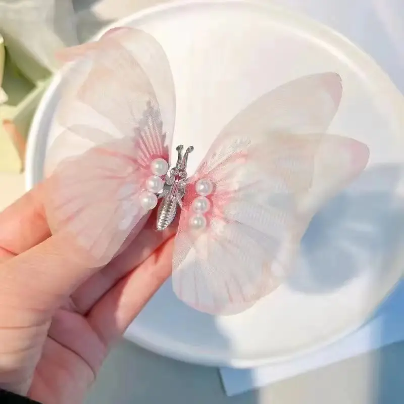 Fairy Gradient Butterfly Hairpin for Girls - Image 2