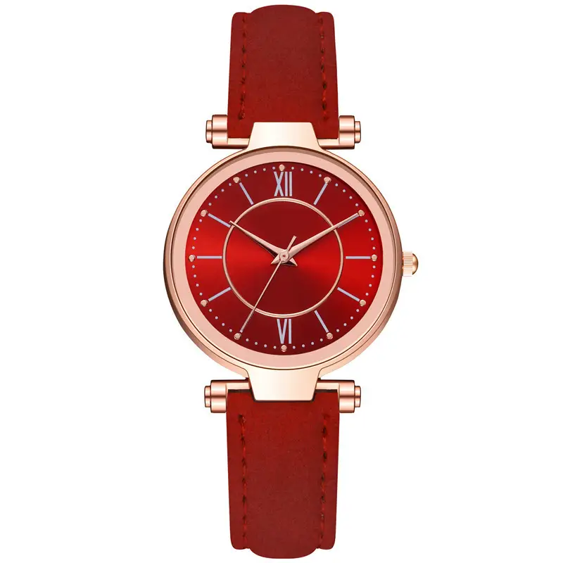 Women's Rose Gold Analog Watch with Blue Dial & Black Strap - Image 2