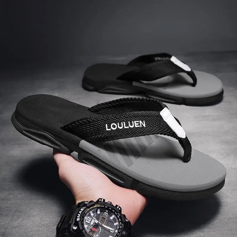 Vietnam Black Orange Men's Flip Flops Summer Wear
