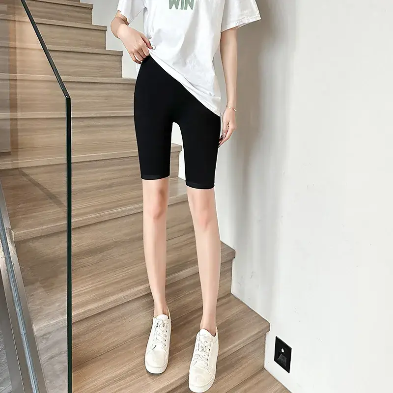 2025 Rhinestone Leggings Women Black Capri - Image 6