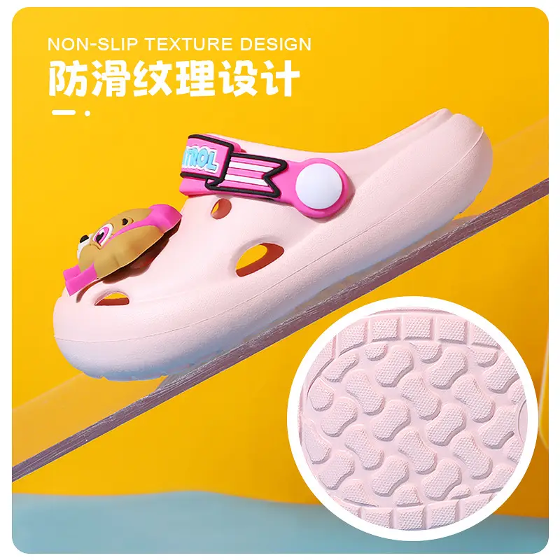 Wang Wang Team Baby Slippers Summer Children's Cave Shoes Indoor Non-Slip Baotou Children's Slippers Boys and Girls Sandals - Image 6