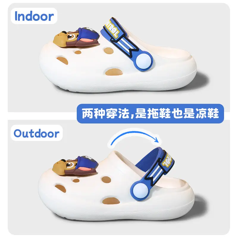 Wang Wang Team Baby Slippers Summer Children's Cave Shoes Indoor Non-Slip Baotou Children's Slippers Boys and Girls Sandals - Image 8