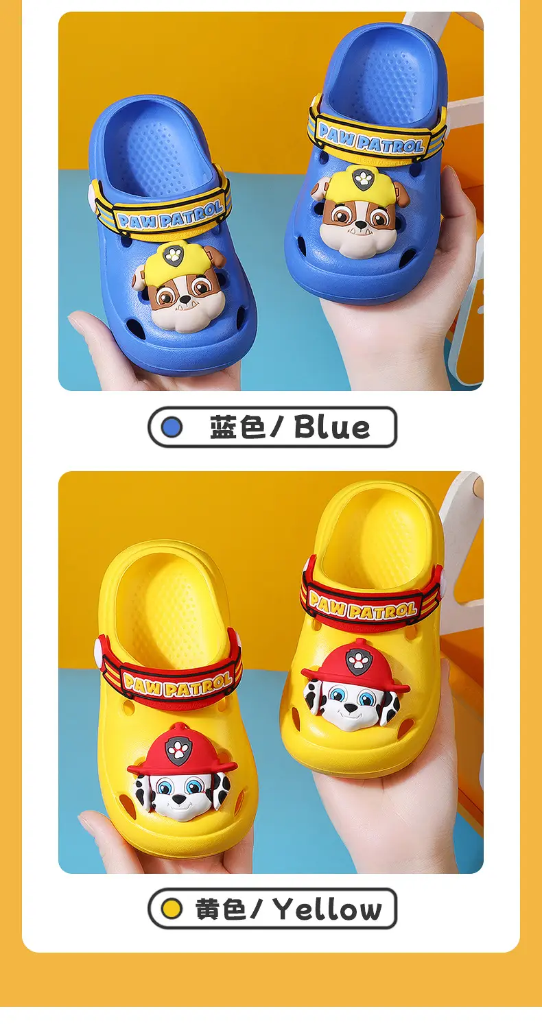 Wang Wang Team Baby Slippers Summer Children's Cave Shoes Indoor Non-Slip Baotou Children's Slippers Boys and Girls Sandals — feature 10