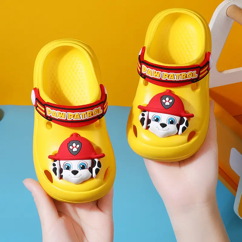 Wang Wang Team Baby Slippers Summer Children's Cave Shoes Indoor Non-Slip Baotou Children's Slippers Boys and Girls Sandals - Image 3