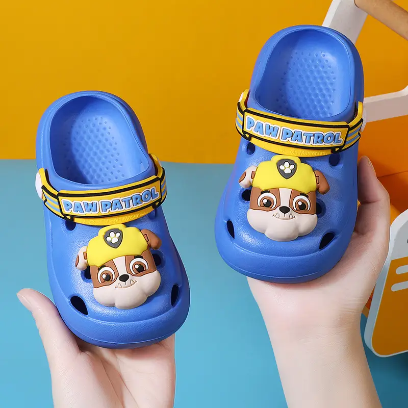 Wang Wang Team Baby Slippers Summer Children's Cave Shoes Indoor Non-Slip Baotou Children's Slippers Boys and Girls Sandals - Image 4