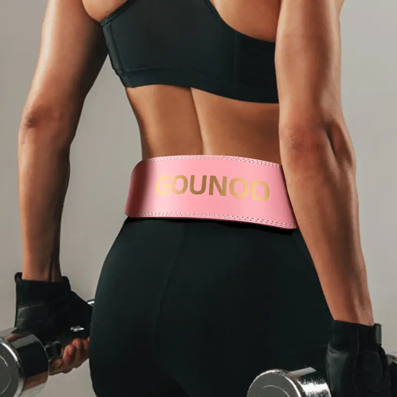 Men Women Squat Deadlift Belt Pu Leather Black — feature 13
