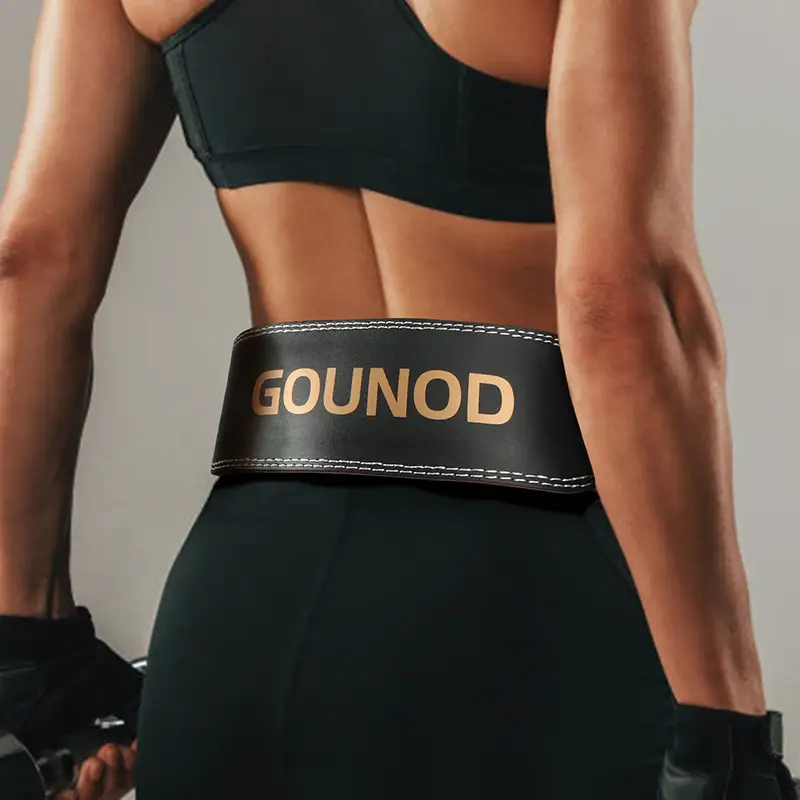 Men Women Squat Deadlift Belt Pu Leather Black — feature 4