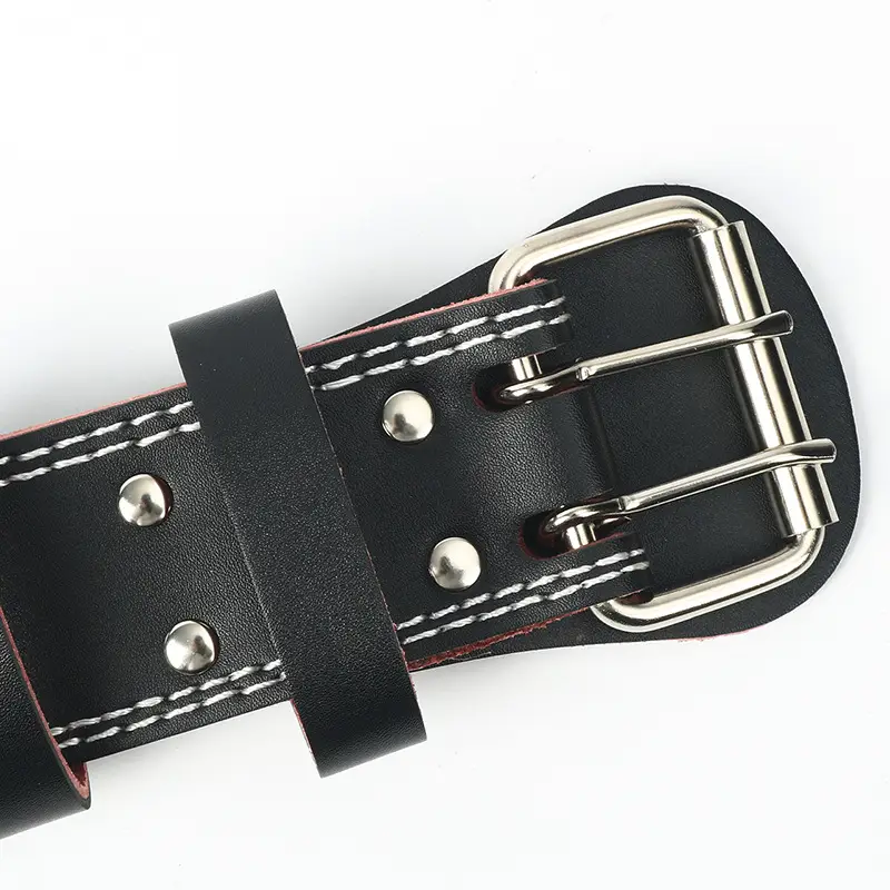 Men Women Squat Deadlift Belt Pu Leather Black — feature 5
