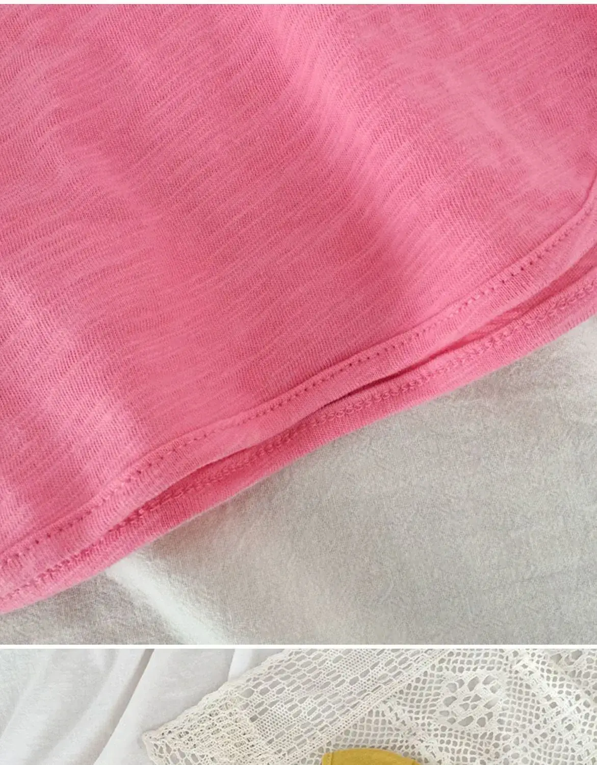Pink Cotton Round Neck T-Shirt for Kids — feature 9