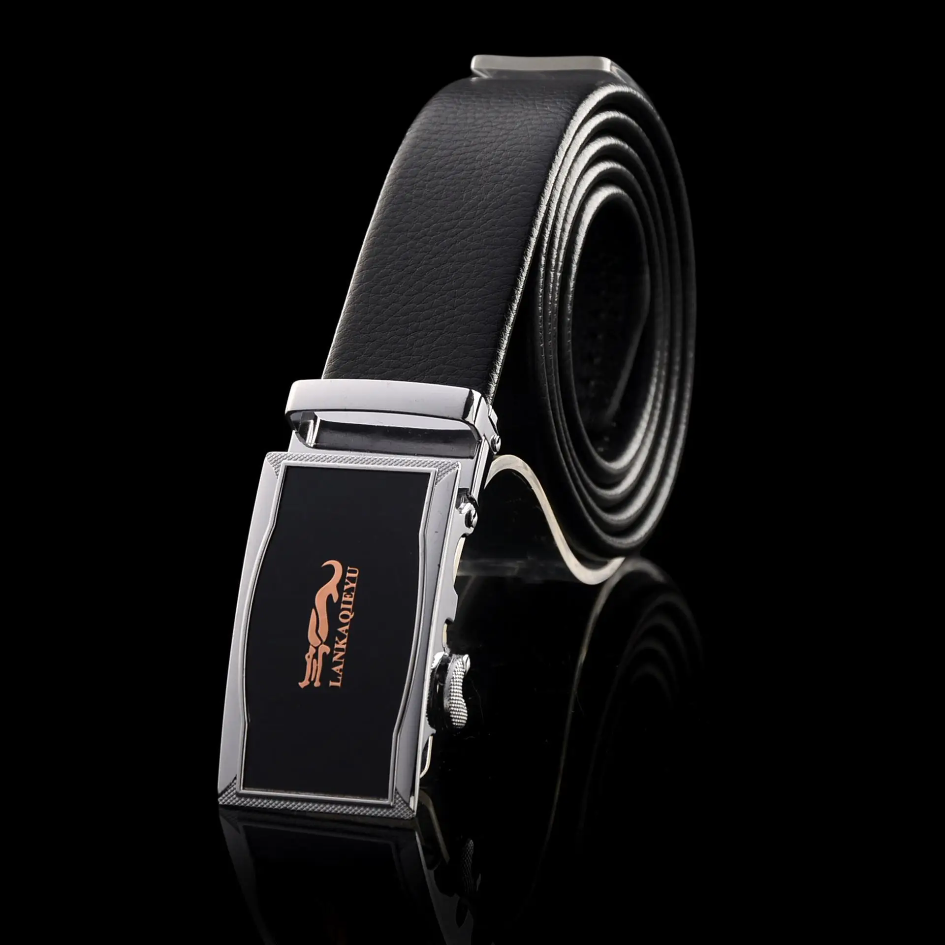 Men's Leather Belt with Automatic Buckle, Two-Layer Soft Cowhide, Super Hot, Wholesale - Image 5