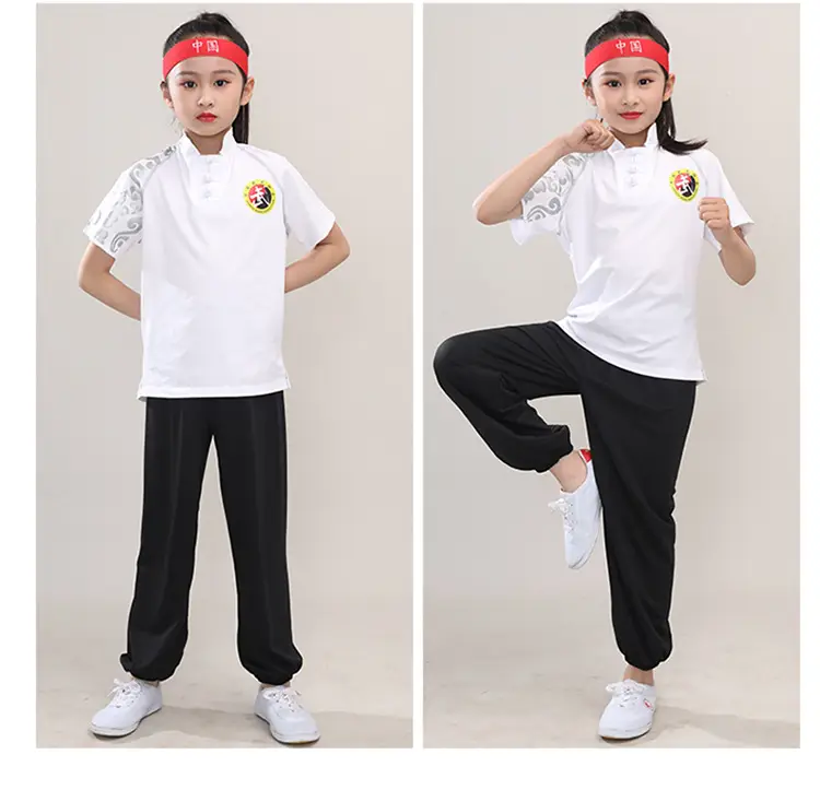 Children's Red Wushu Training Suit for Boys — feature 18