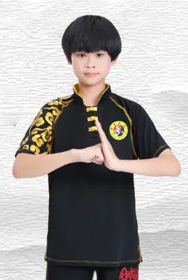 Children's Red Wushu Training Suit for Boys - Image 2
