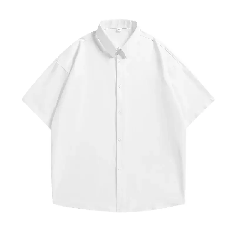 Men's Black Off-Shoulder Lapel Shirt Ice Silk 2025 - Image 3