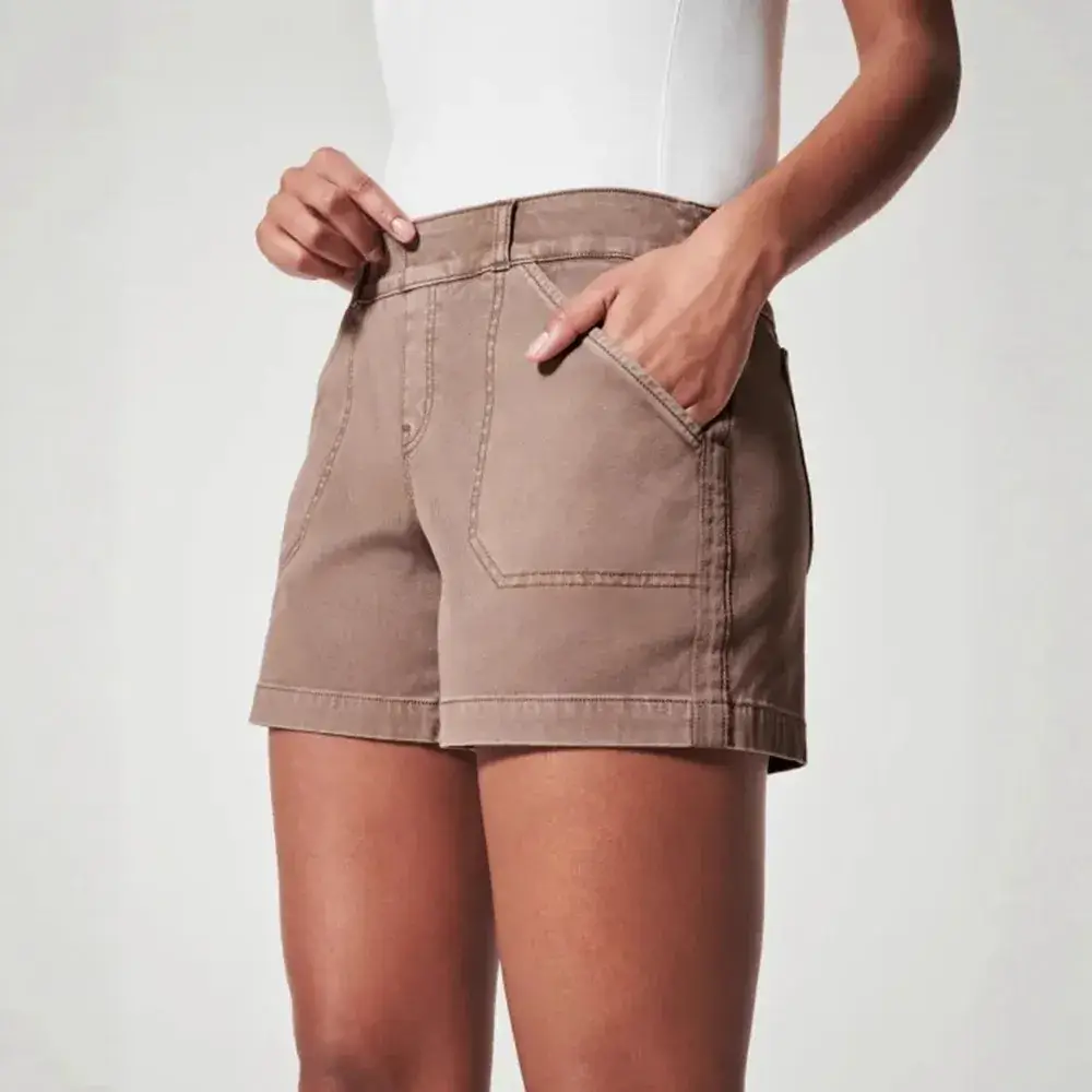 2023 Cross-Border New High Elastic Twill Shorts