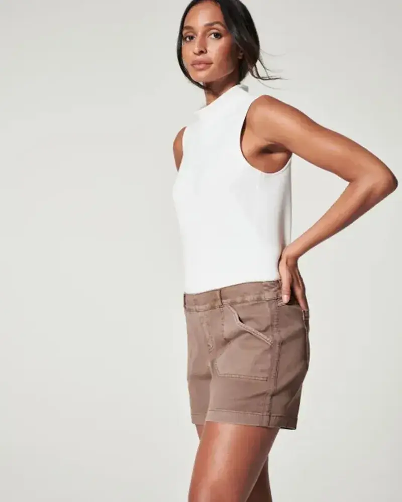 2023 Cross-Border New High Elastic Twill Shorts — feature 21
