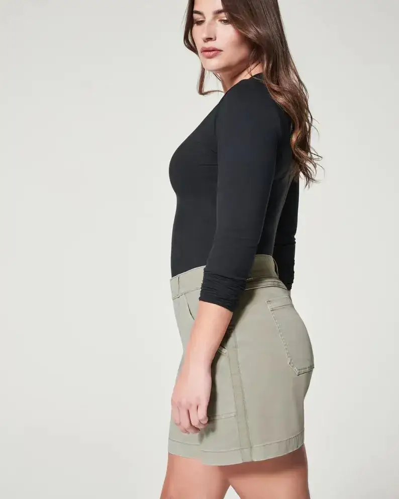 2023 Cross-Border New High Elastic Twill Shorts — feature 27