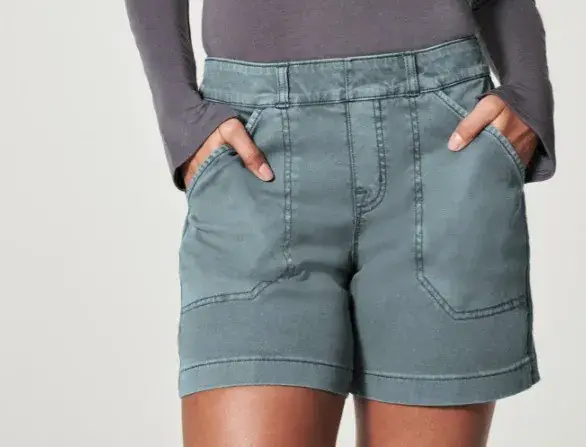 2023 Cross-Border New High Elastic Twill Shorts — feature 3