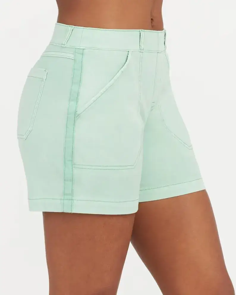 2023 Cross-Border New High Elastic Twill Shorts — feature 37
