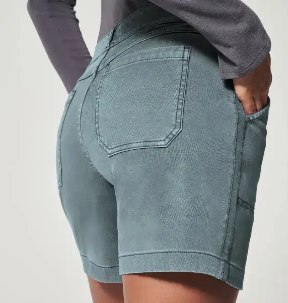 2023 Cross-Border New High Elastic Twill Shorts — feature 4