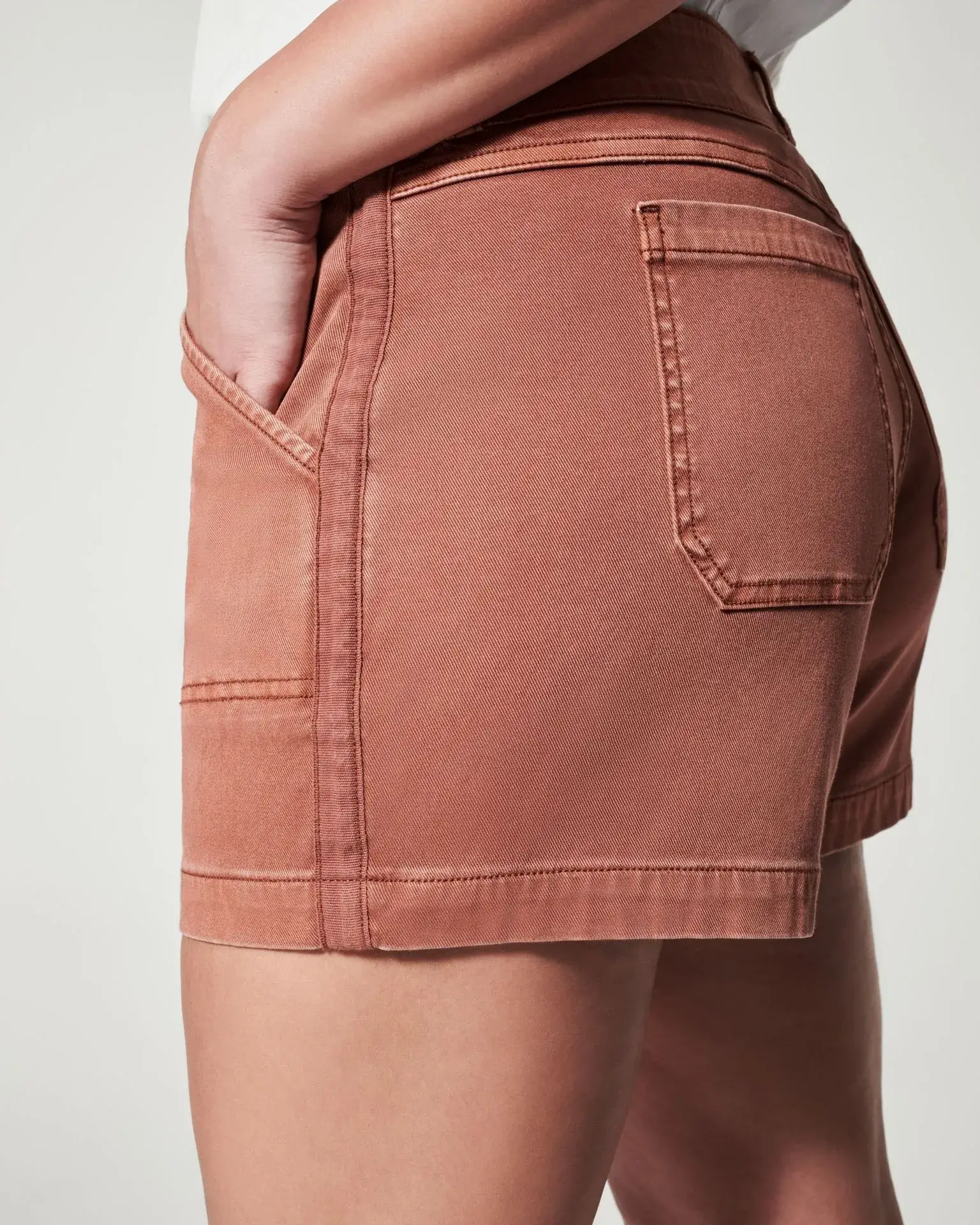 2023 Cross-Border New High Elastic Twill Shorts