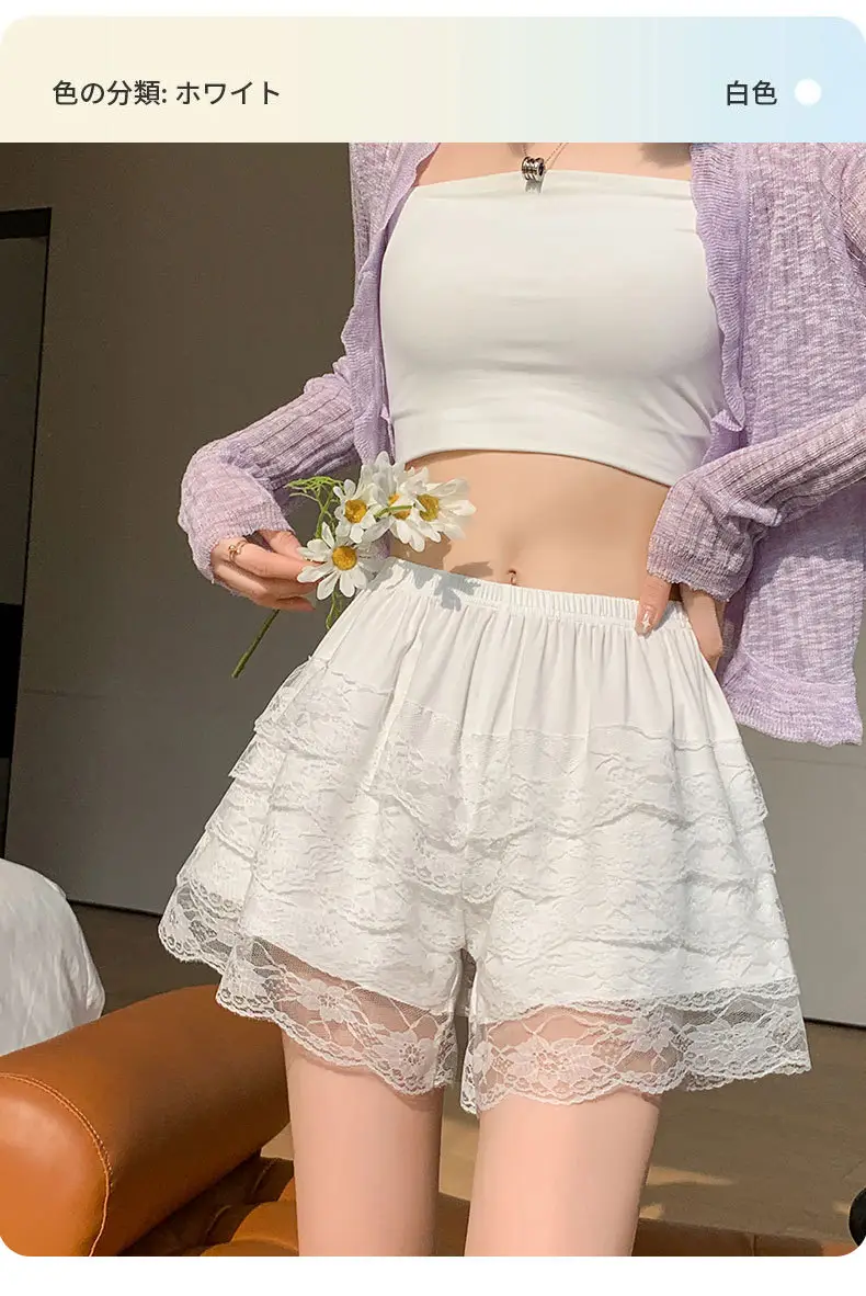 White Lace Shorts for Women Summer Wear — feature 10