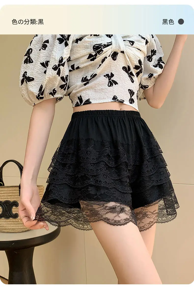 White Lace Shorts for Women Summer Wear — feature 13