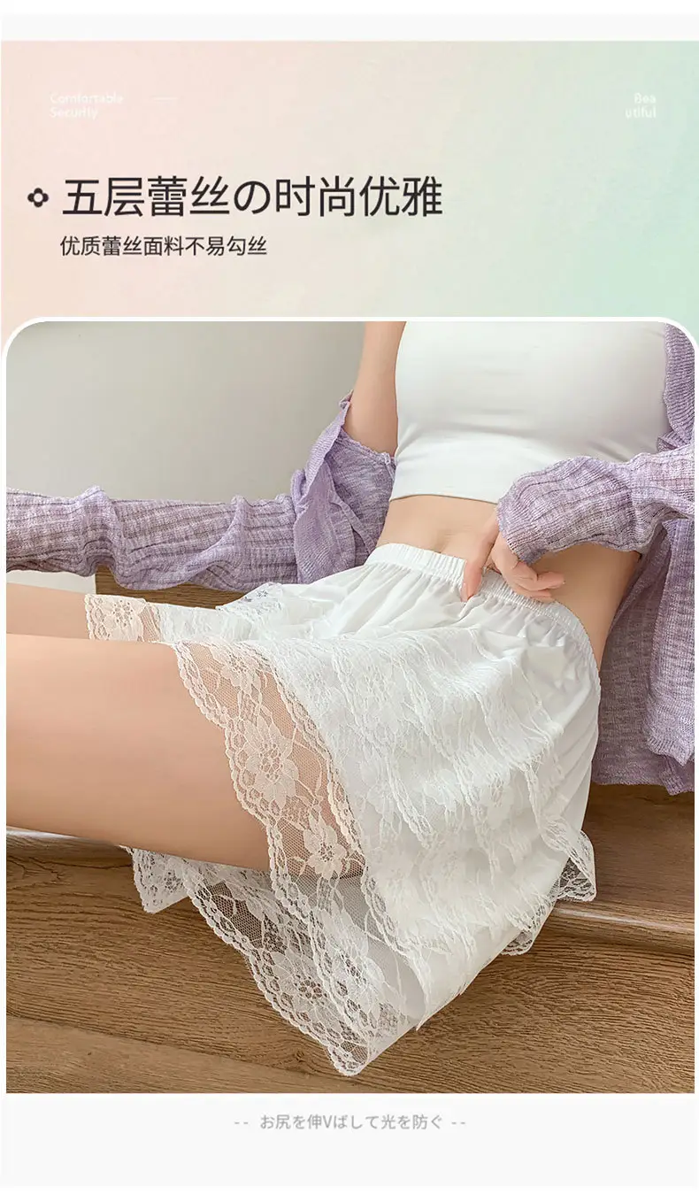 White Lace Shorts for Women Summer Wear — feature 5
