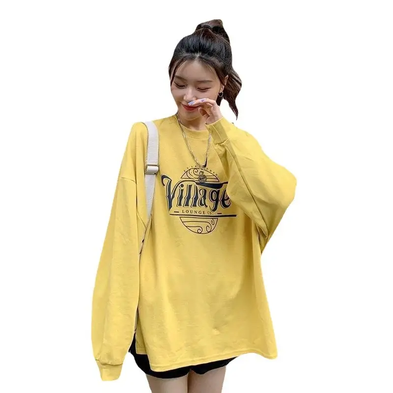 Women Grey Letter Printed Sweatshirt 2025 - Image 9