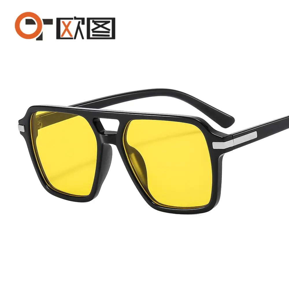 European & American Double Beam Sunglasses for Men Women - Image 13