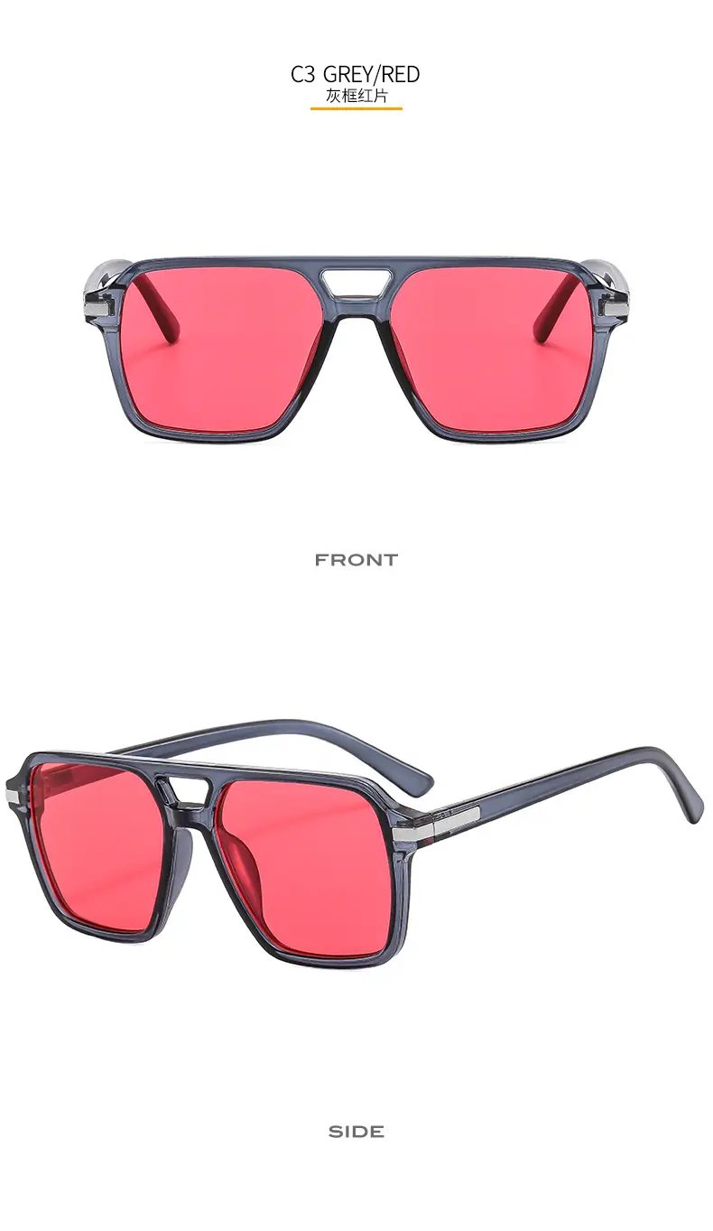 European & American Double Beam Sunglasses for Men Women β feature 10